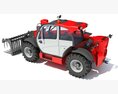 Manitou Telehandler 3Dモデル wire render