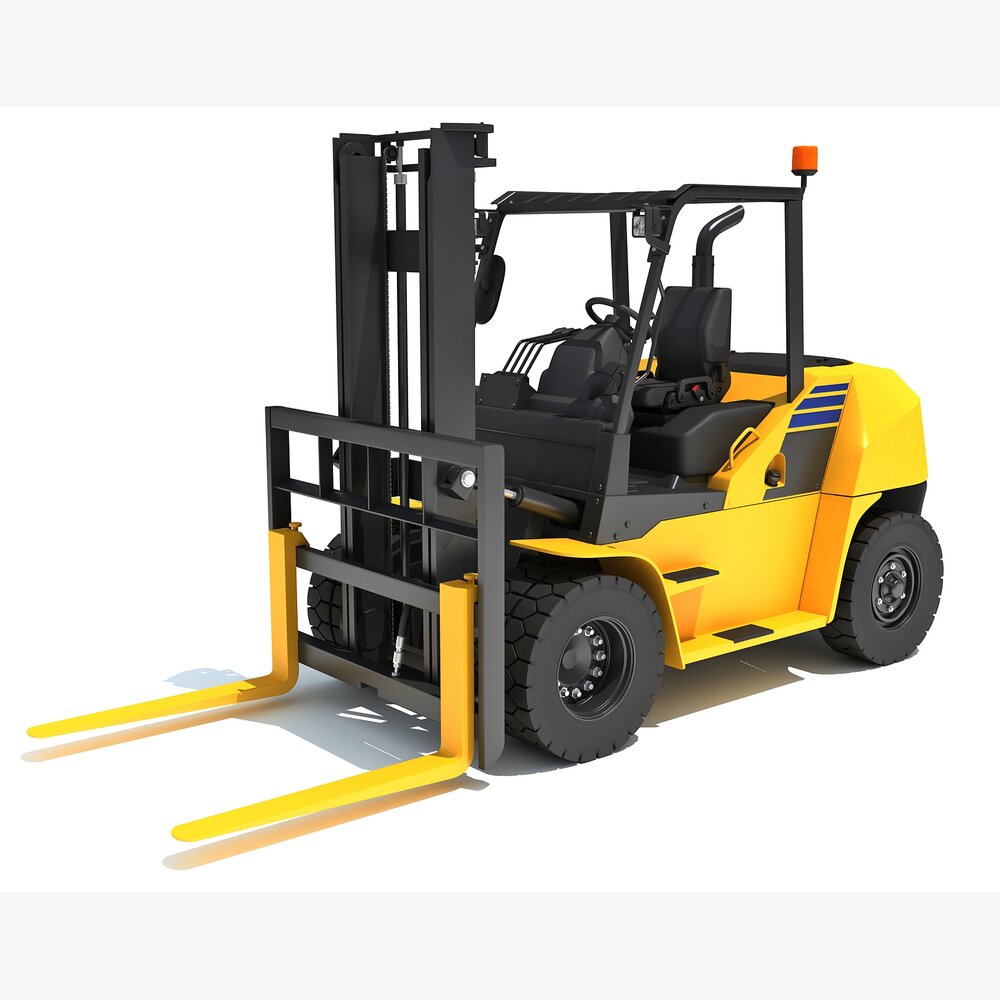 Pneumatic Tire Forklift 3Dモデル
