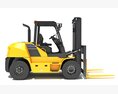 Pneumatic Tire Forklift 3Dモデル top view