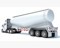 Semi Truck With Tank Trailer 3D-Modell