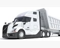 Semi Truck With Tipper Trailer 3Dモデル