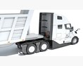 Semi Truck With Tipper Trailer 3D 모델 