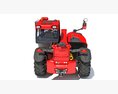 Telescopic Forklift 3D 모델  side view