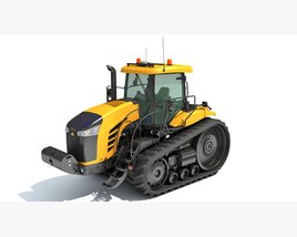 Track-Driven Farm Tractor 3D model