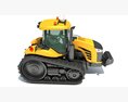 Track-Driven Farm Tractor 3Dモデル top view