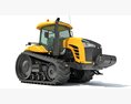 Track-Driven Farm Tractor 3d model front view