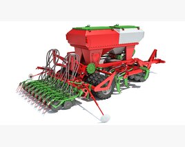 Trailed Planter Seeder 3D 모델 