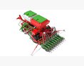 Trailed Planter Seeder 3d model top view