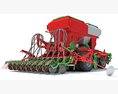 Trailed Planter Seeder 3Dモデル clay render