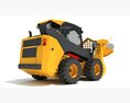 Tree Cutter Skid Steer Loader 3Dモデル side view