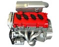 4 Cylinder Engine 3D 모델 