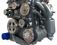 4 Cylinder Engine 3Dモデル