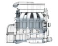 4 Cylinder Engine 3D модель