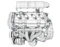 4 Cylinder Engine Modelo 3D