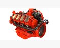 8 Cylinder Power Generation V8 Diesel Engine 3D模型
