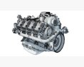 8 Cylinder Power Generation V8 Diesel Engine 3D-Modell