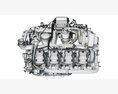 8 Cylinder Power Generation V8 Diesel Engine 3Dモデル