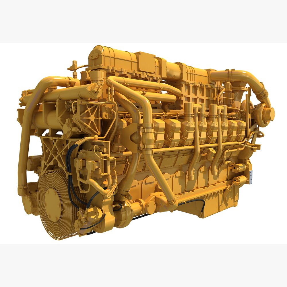 2017 Heavy Duty Engine 3D-Modell