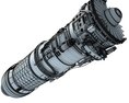 Afterburning Turbofan Aircraft Engine Cutaway Modèle 3d