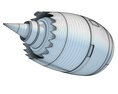 Aircraft Jet Turbofan Engine 3Dモデル