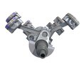 Animated V8 Engine 3D-Modell