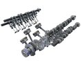 Animated V8 Engine Cylinders 3D 모델 