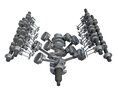 Animated V8 Engine Cylinders Modèle 3d