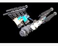 Animated V8 Engine Gasoline Ignition 3D-Modell