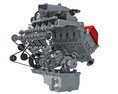 Animated V8 Motor 3D模型