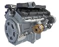 Animated V12 Engine Modelo 3D