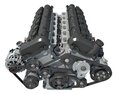 Animated V12 Engine 3D 모델 