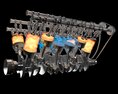 Animated V12 Engine Gasoline Ignition Modello 3D