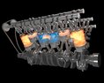 Animated V12 Engine Gasoline Ignition 3d model