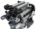 Bugatti Veyron W16 Engine 3D模型