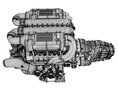 Bugatti Veyron W16 Engine 3D-Modell