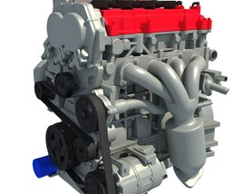 Car Motor Modello 3D