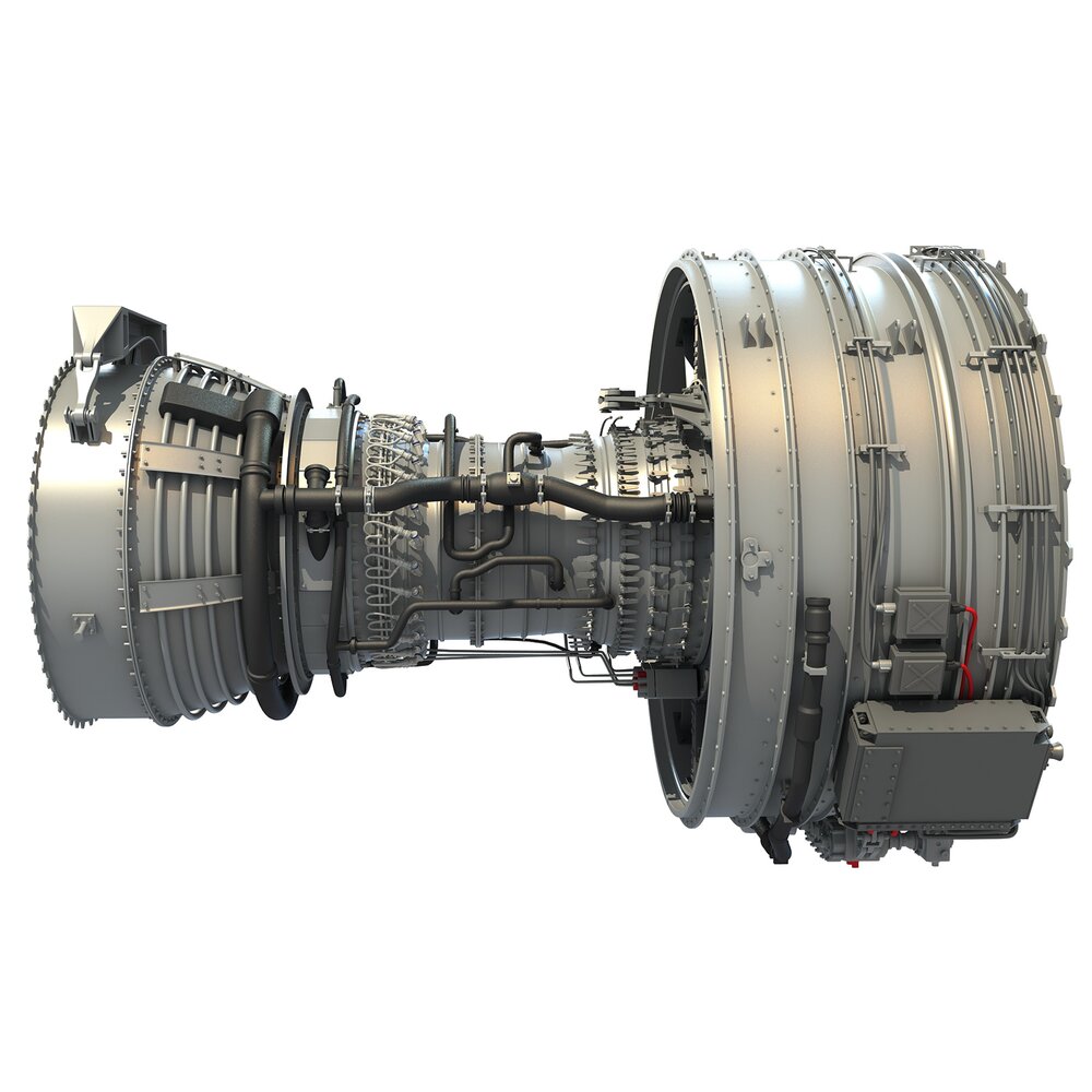 CFM International CFM56 Turbofan Aircraft Jet Engine 3D модель