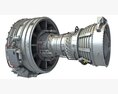 CFM International CFM56 Turbofan Aircraft Jet Engine 3D модель