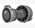 CFM International CFM56 Turbofan Aircraft Jet Engine 3D-Modell