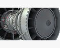 CFM International CFM56 Turbofan Aircraft Jet Engine Modello 3D