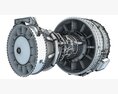 CFM International CFM56 Turbofan Aircraft Jet Engine 3Dモデル