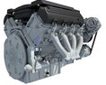 Chevrolet Corvette V8 Engine Modello 3D