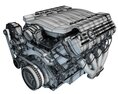 Chevrolet Corvette V8 Engine 3d model