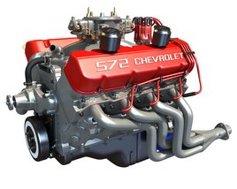 Chevrolet ZZ 572-720R Big Block Deluxe Crate Engine 3D模型