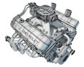 Chevrolet ZZ 572-720R Big Block Deluxe Crate Engine 3D 모델 