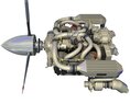 Continental IO-550 Aircraft Engine 3d model