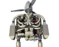 Continental IO-550 Aircraft Engine 3D 모델 