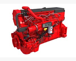 Cummins X15 Truck Engine 3D model