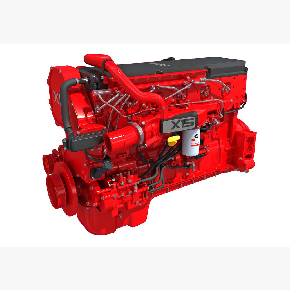 Cummins X15 Truck Engine 3Dモデル