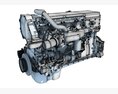 Cummins X15 Truck Engine 3D-Modell